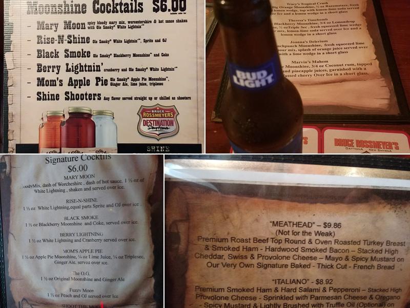 Saints & Sinners Pub Menu
