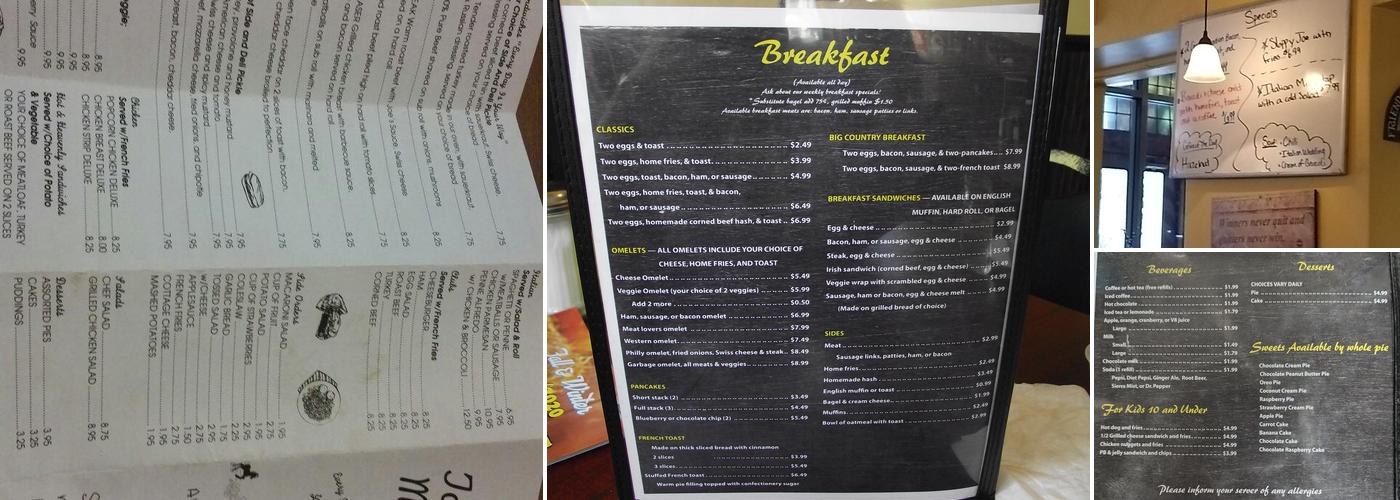 Country Cafe Menu
