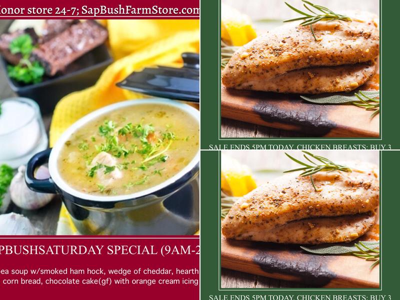 Sap Bush Hollow Cafe Menu