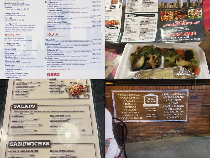 Little Chicago Pizzeria And Grill Menu