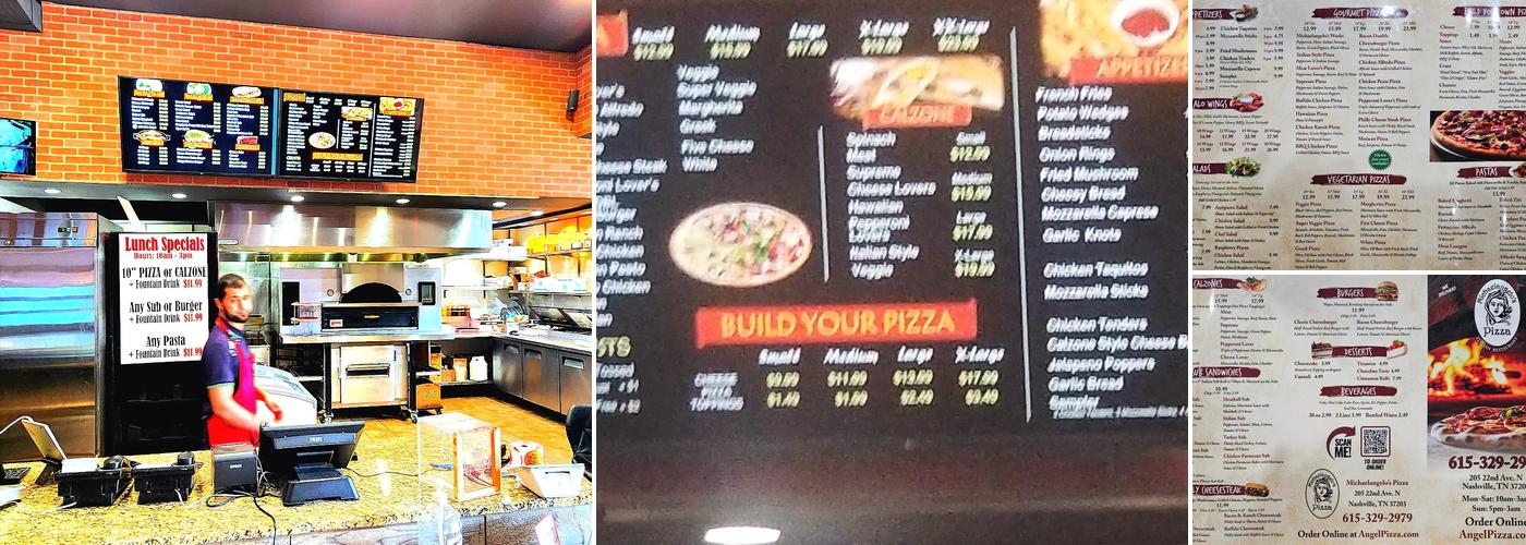 Michaelangelo's Pizza - Nashville Midtown Menu