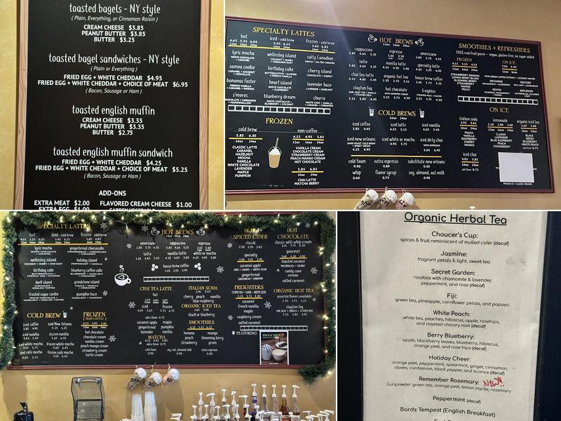 Lyric Coffee House Menu