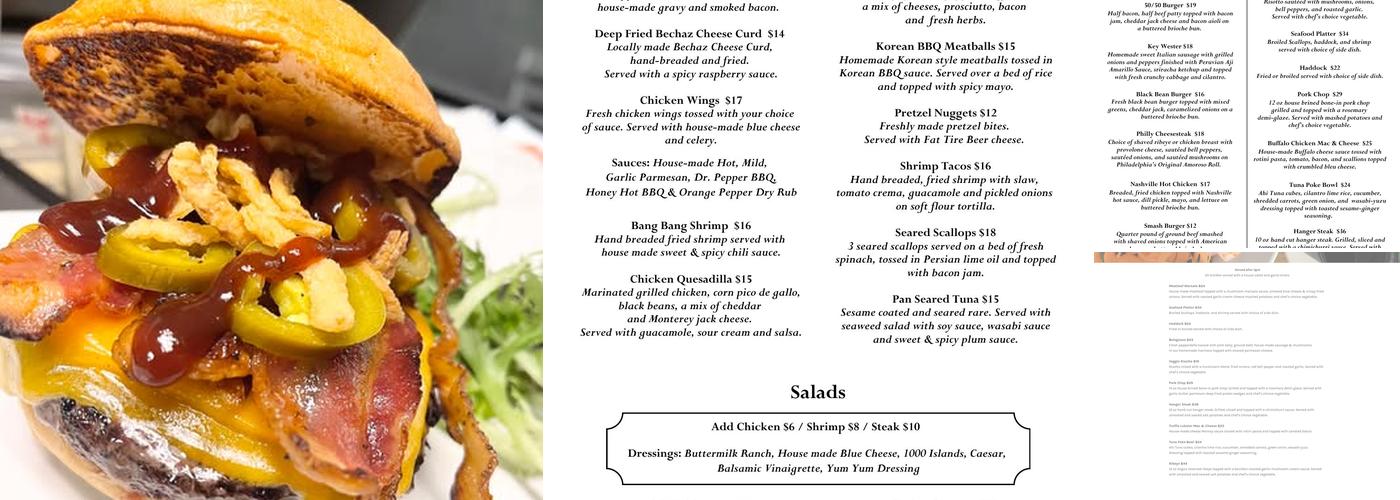 The Channelside Menu