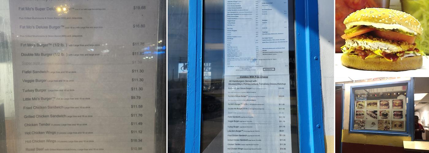 Fat Mo's Menu