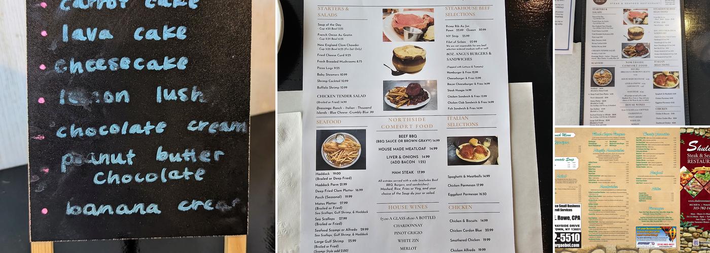 Shuler's Restaurant Menu