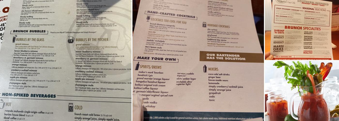 Another Broken Egg Cafe Menu