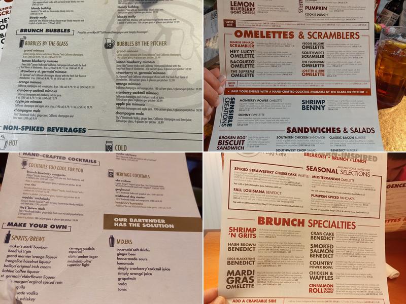 Another Broken Egg Cafe Menu