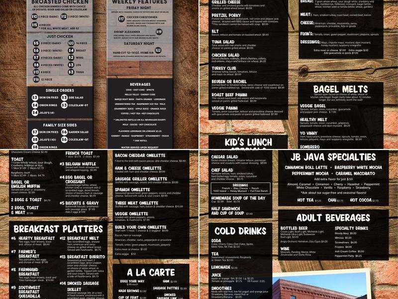 Starfire Restaurant Menu