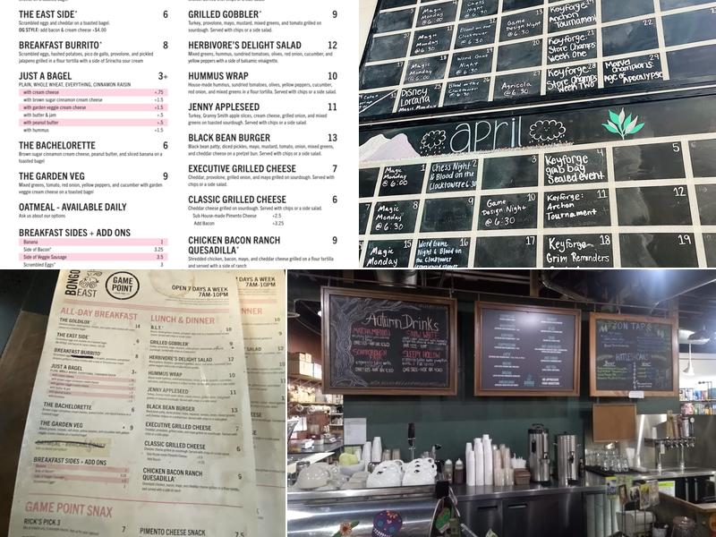 Game Point - A Board Game Cafe Menu