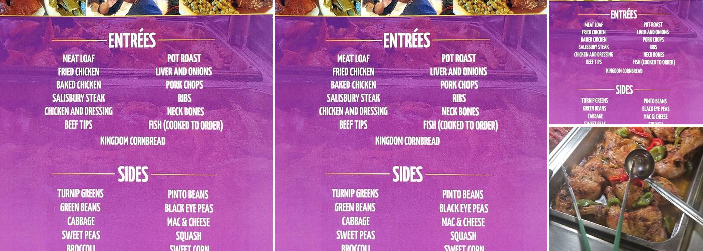 Kingdom Café & Grill Menu