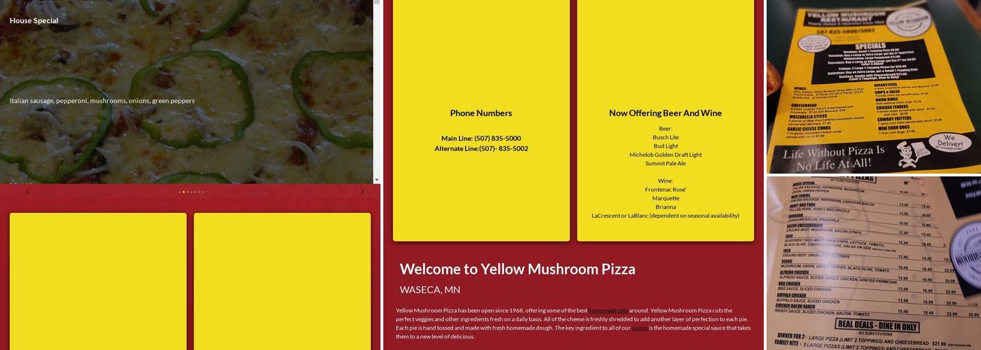 Yellow Mushroom Pizza Menu