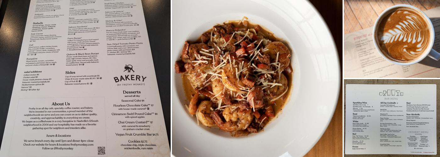 Frothy Monkey Menu