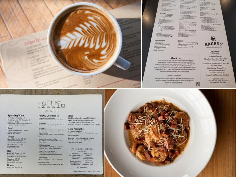 Frothy Monkey Menu