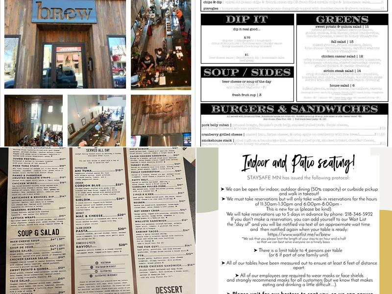 Brew Ales + Eats Menu