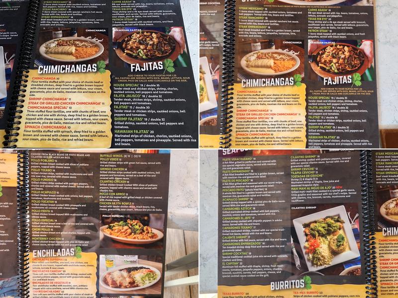 Cilantro Mexican Grill Menu