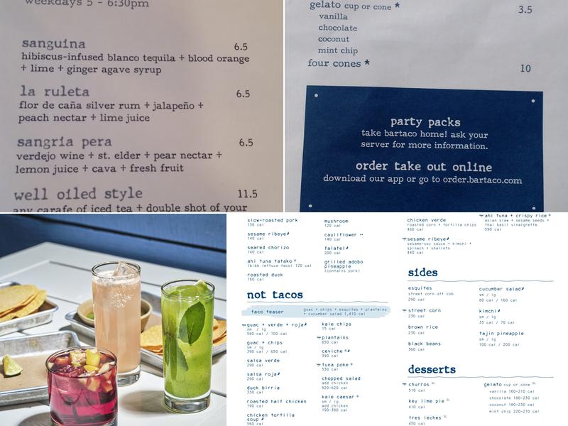 bartaco Menu