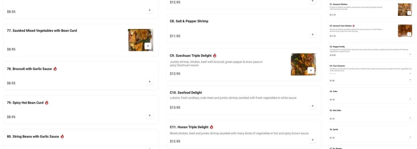 Dragon Phoenix buffet Menu