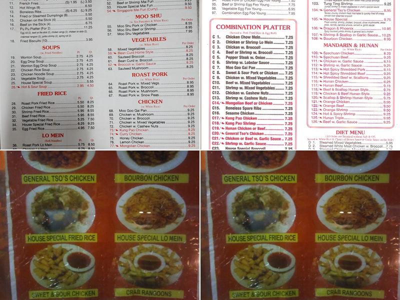 China Spring Menu