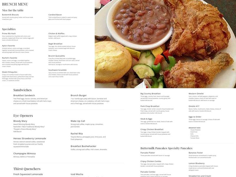 417 Union Menu
