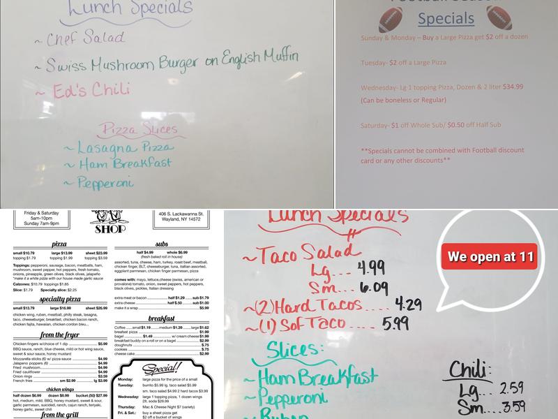 Smitty's Pop & Hops Menu
