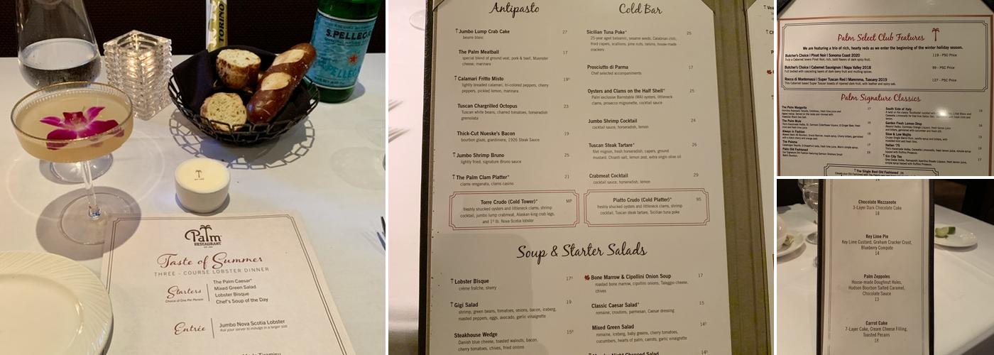 The Palm - Nashville Menu