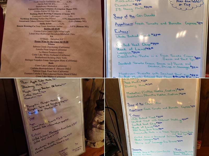 Riverside Cafe & Lodging Menu