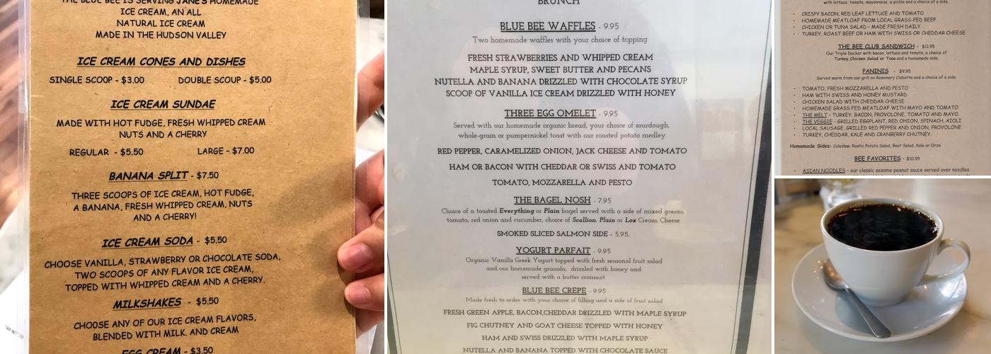 Blue Bee Cafe Menu