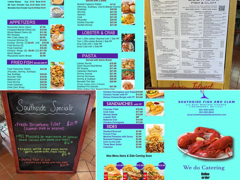 Southside Fish and Clam Menu