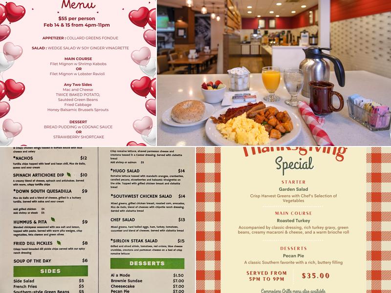 Commodore Grille Menu