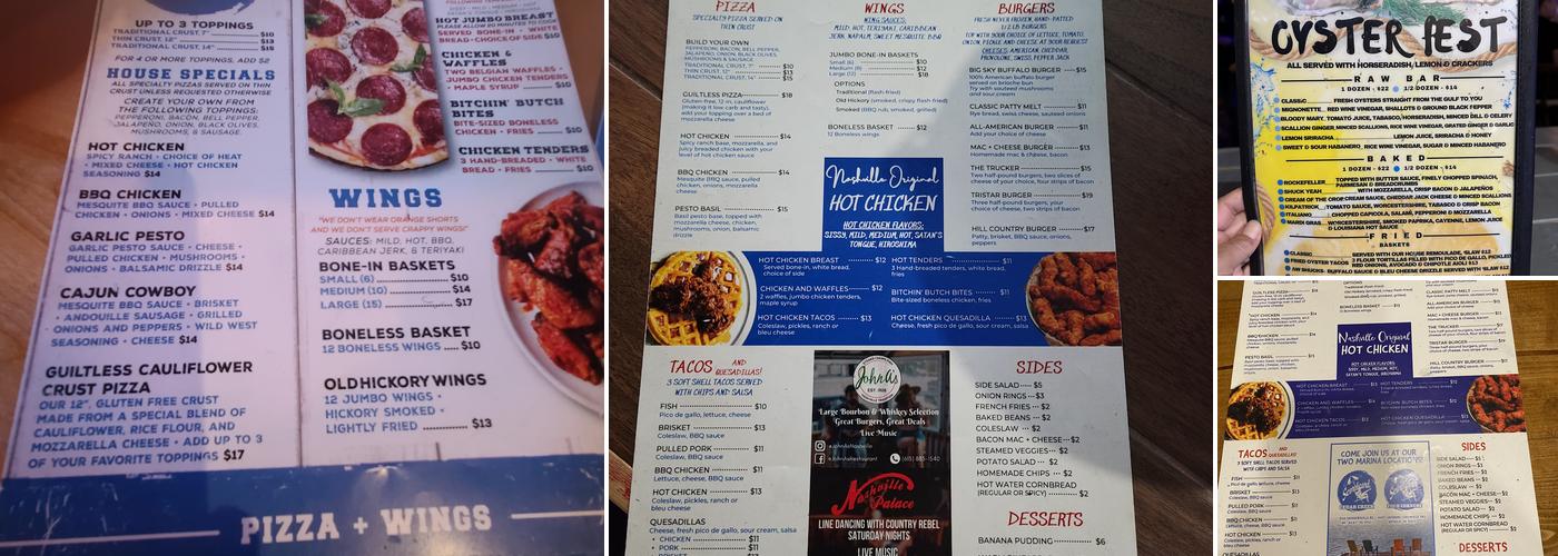 Scoreboard Bar & Grill Menu