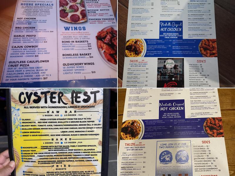 Scoreboard Bar & Grill Menu