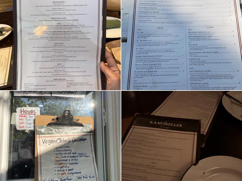 The Kaatskeller Menu