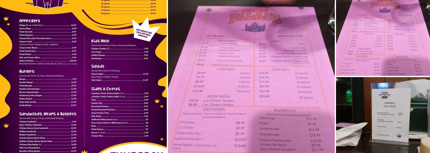 Vining Palace Menu