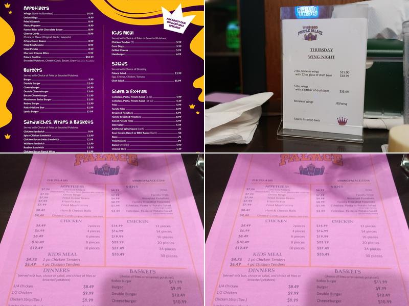 Vining Palace Menu