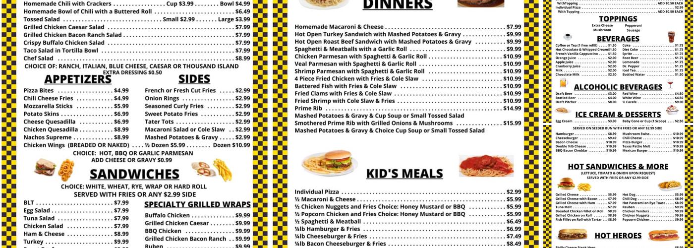 BUN N' CONE Menu