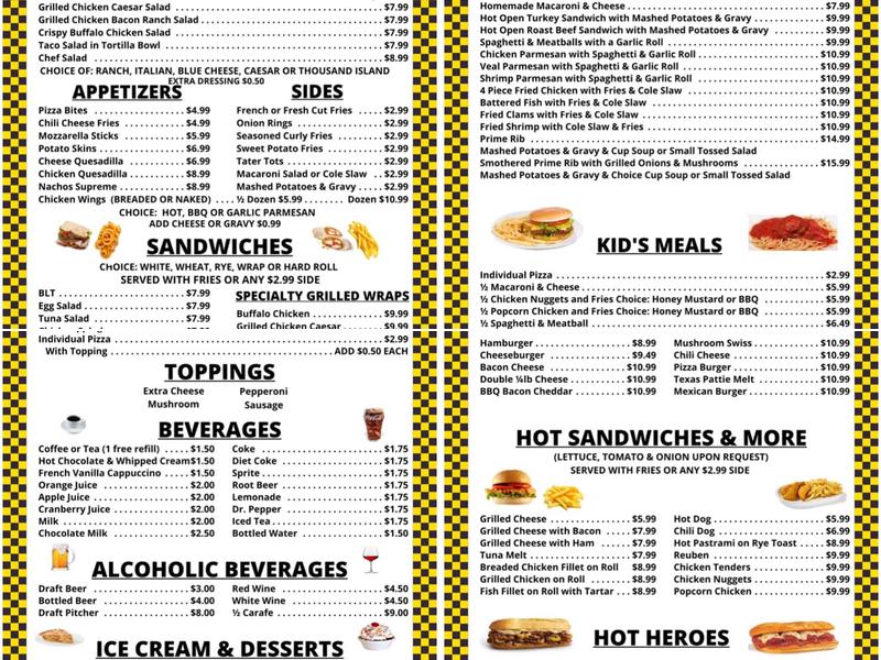BUN N' CONE Menu