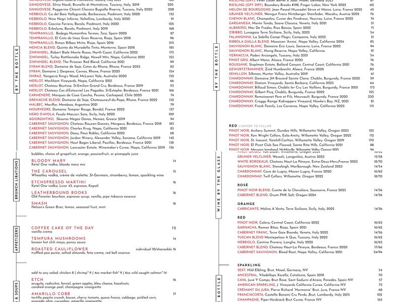 Etch Menu