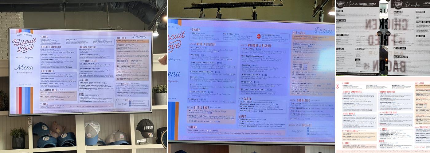 Biscuit Love Gulch Menu