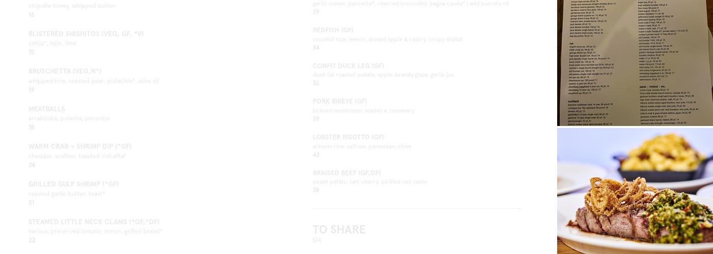 Adele's Nashville Menu