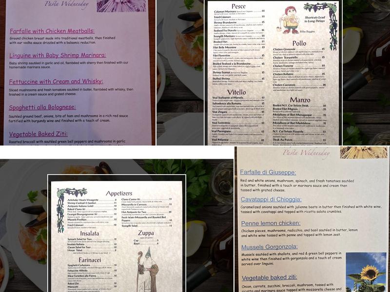 Brandywine Menu