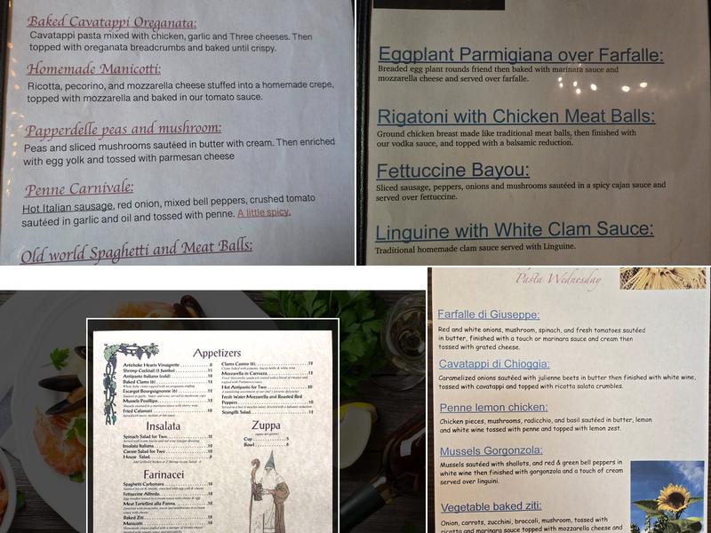Brandywine Menu