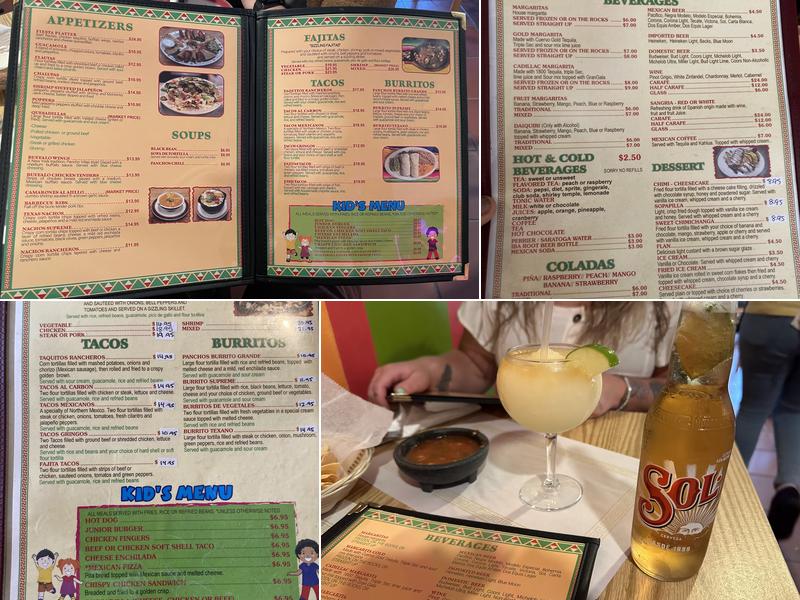 Pancho Villa's Menu