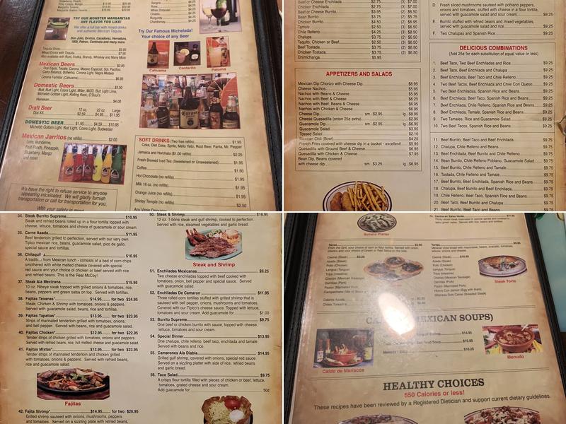 Mi Mexico Menu
