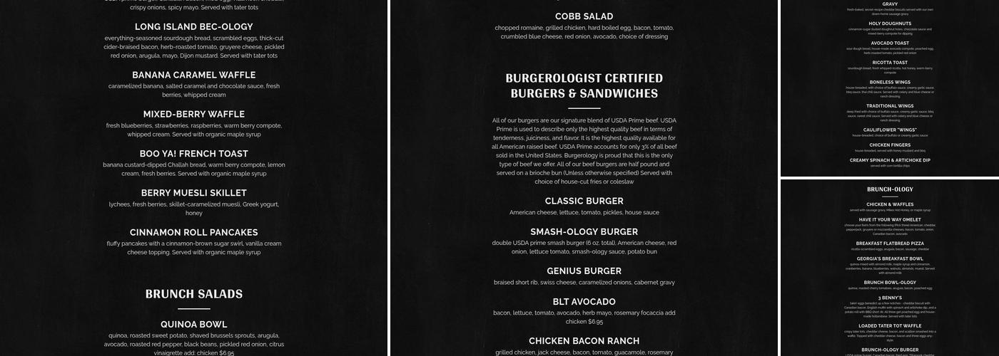 Burgerology RVC Menu