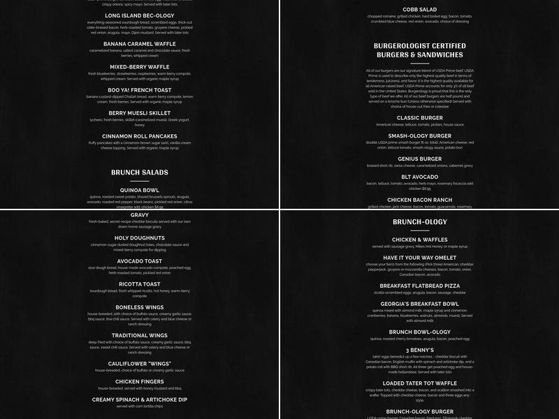 Burgerology RVC Menu