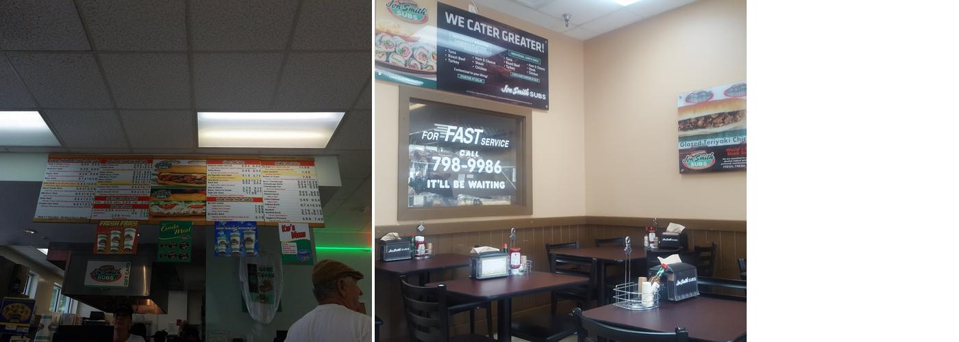 Jon Smith Subs Menu