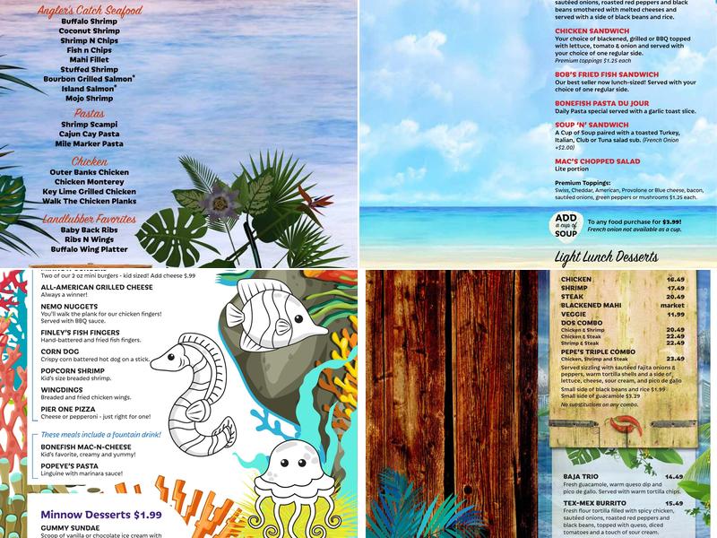 Bonefish Mac's Sports Grille Menu