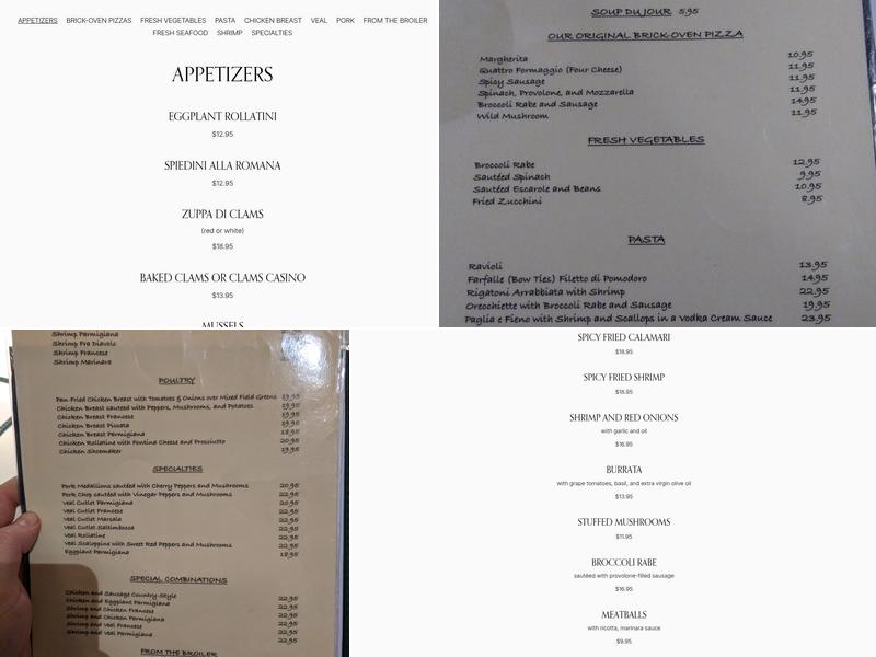 Laico's Menu