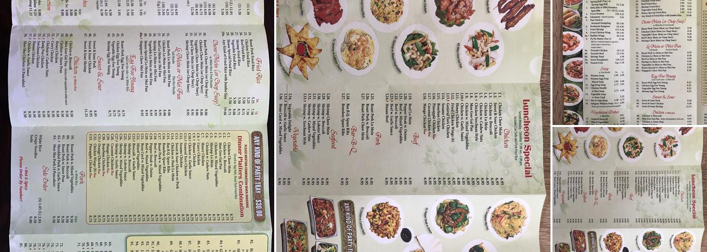 Great Wall Restaurant Menu