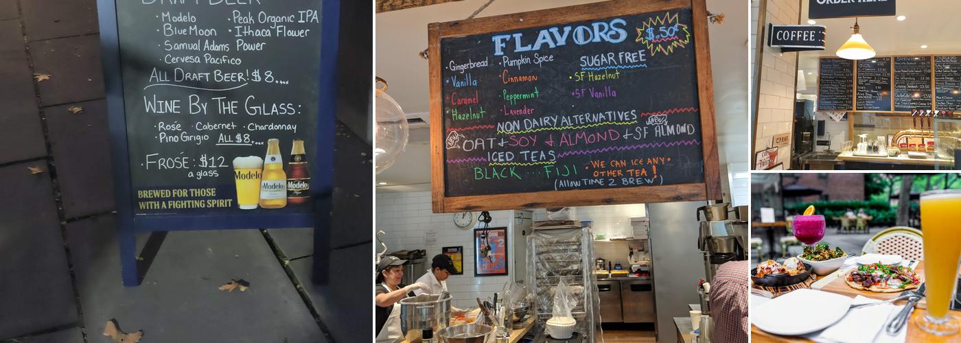 Five Stuy Cafe Menu